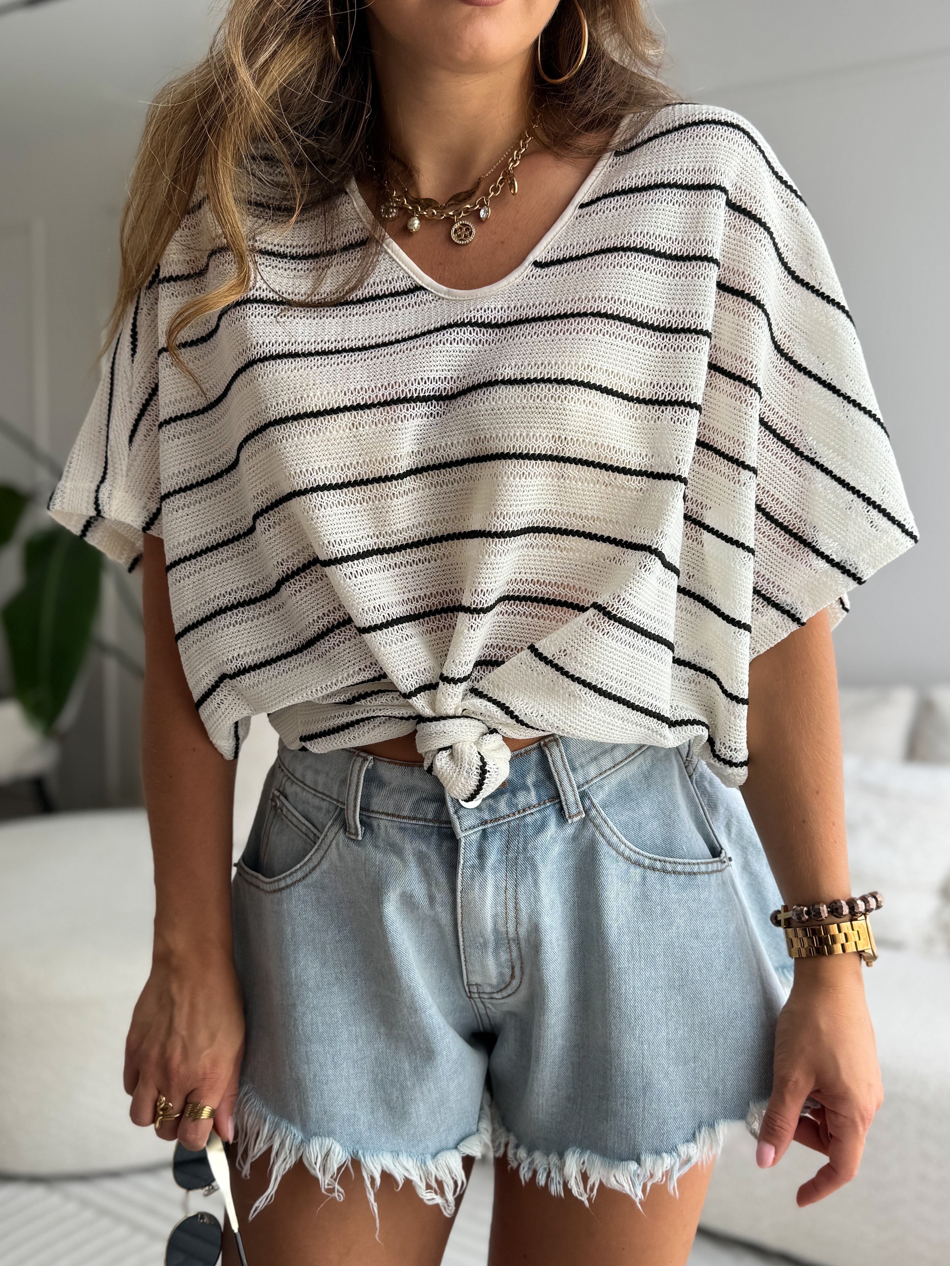 Olivia Top Ecru