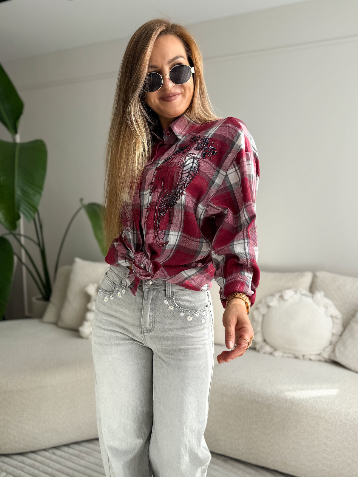 Olia Shirt Burgundy