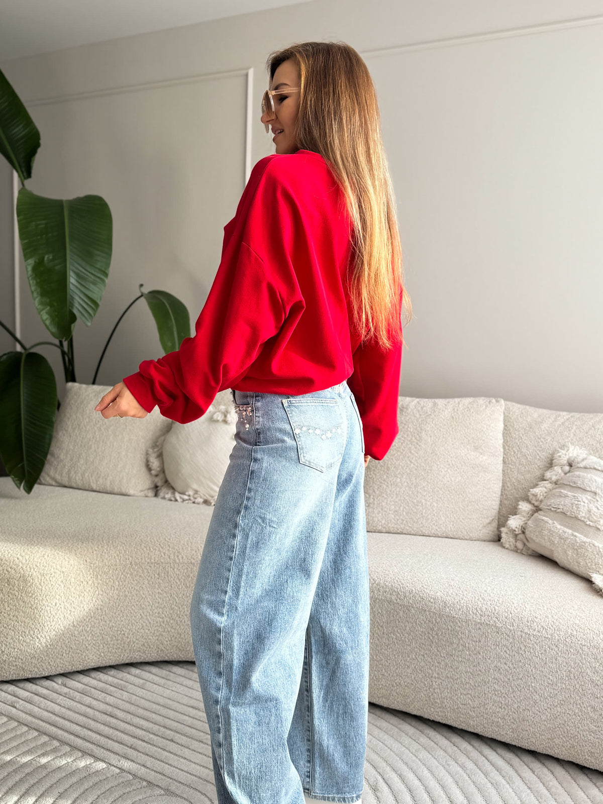 Daisy Bambi Sweater Red
