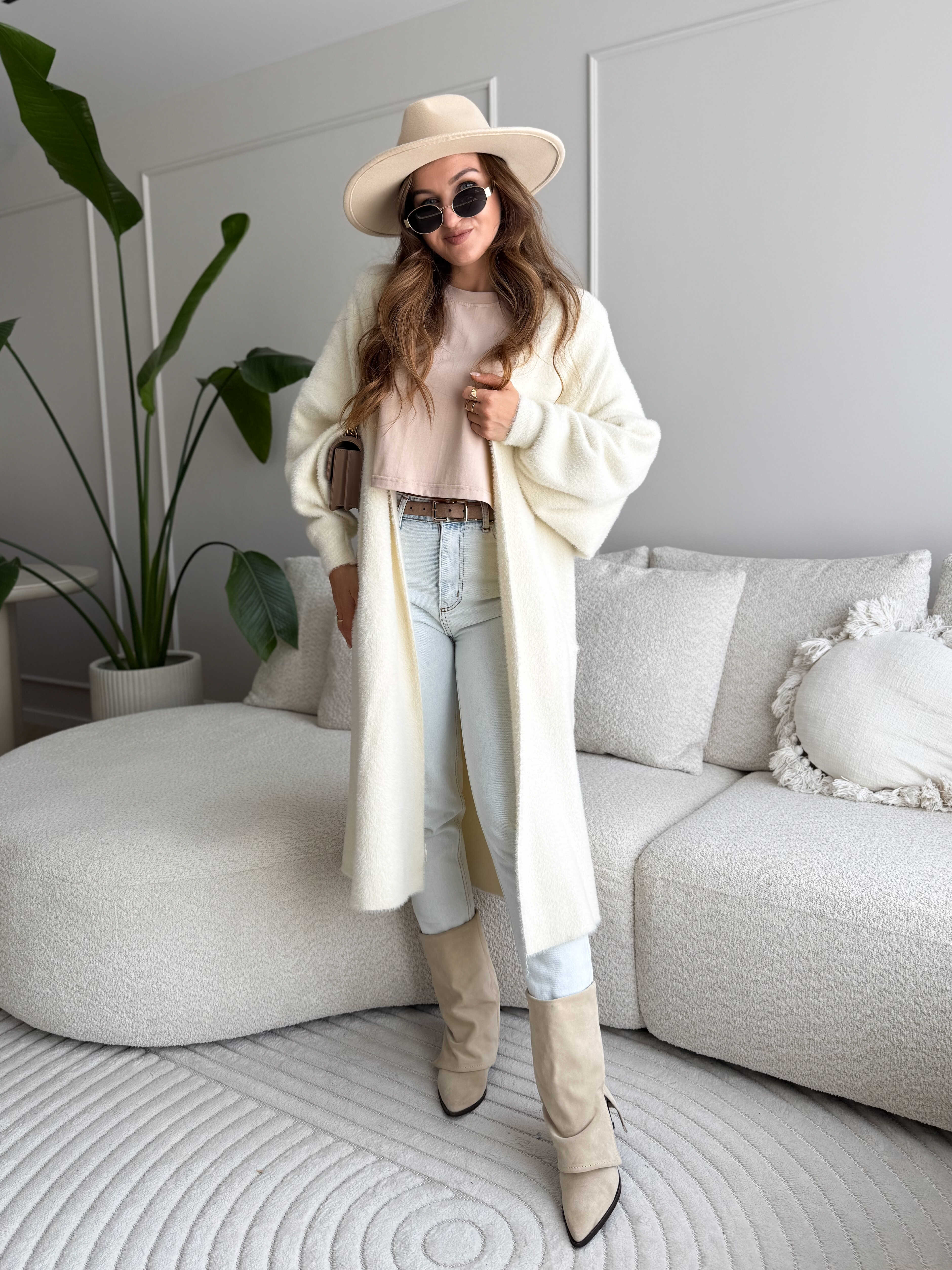 Long Cardigan Ecru