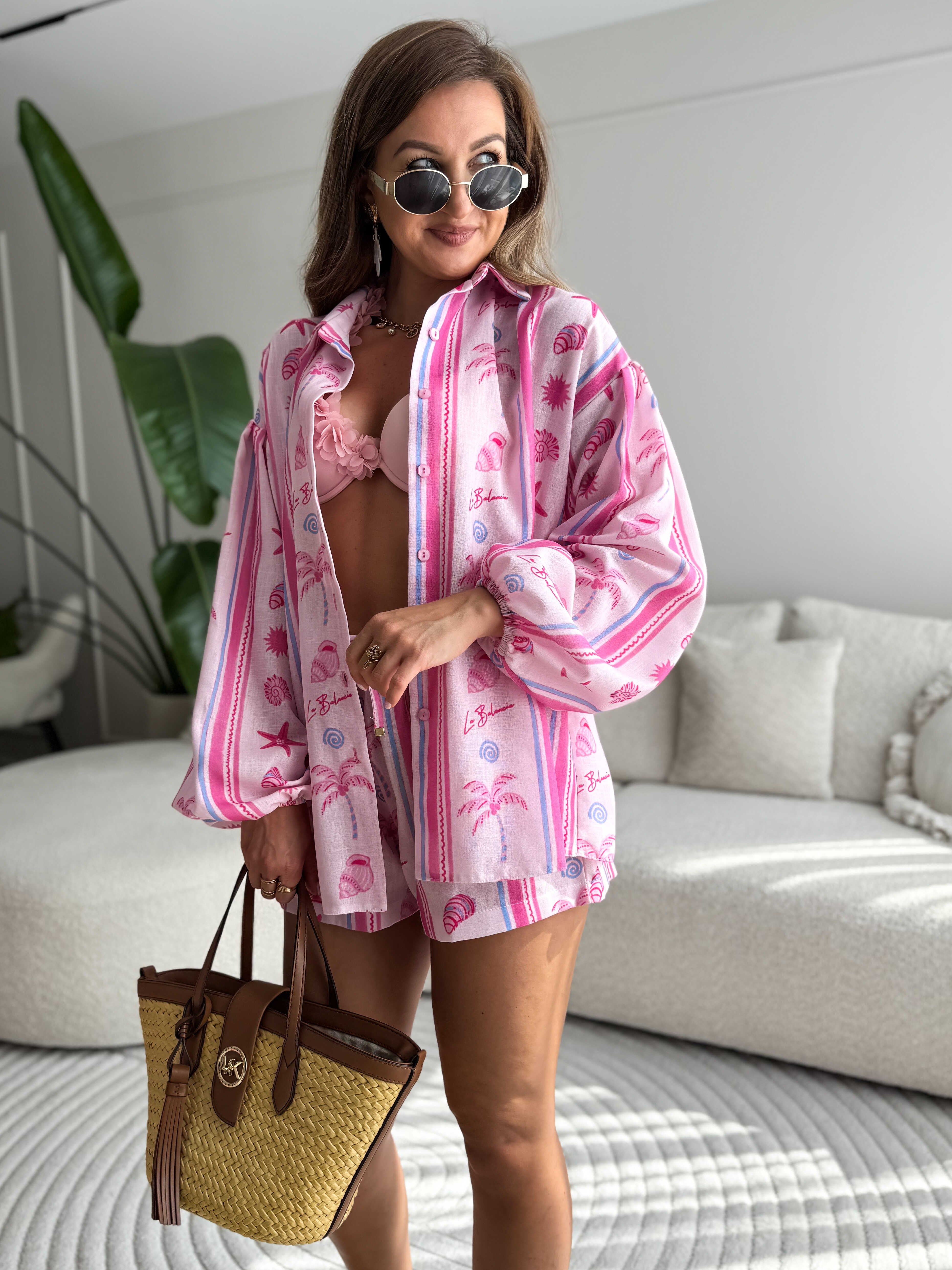 Mia Linen Set Pink