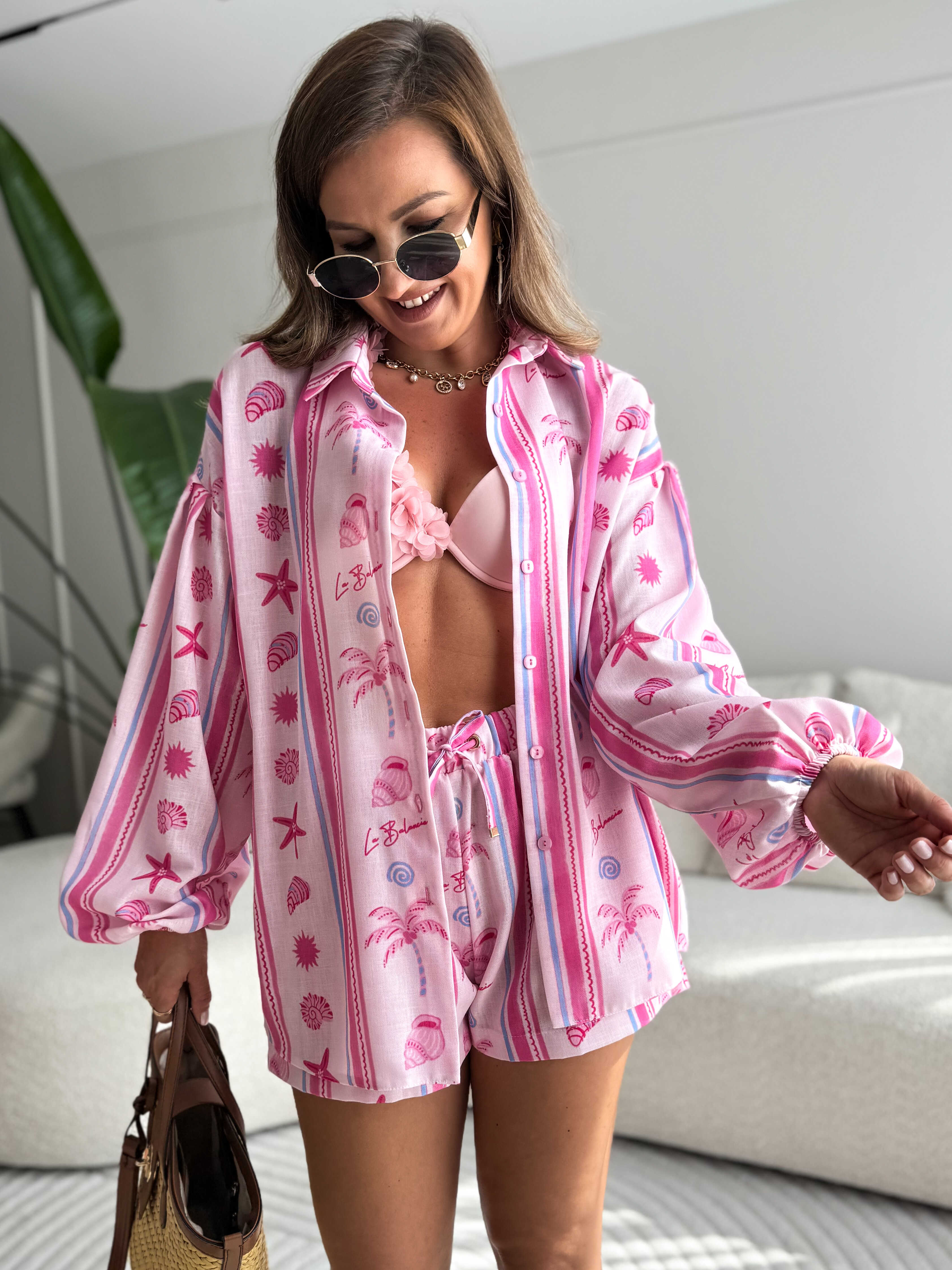 Mia Linen Set Pink
