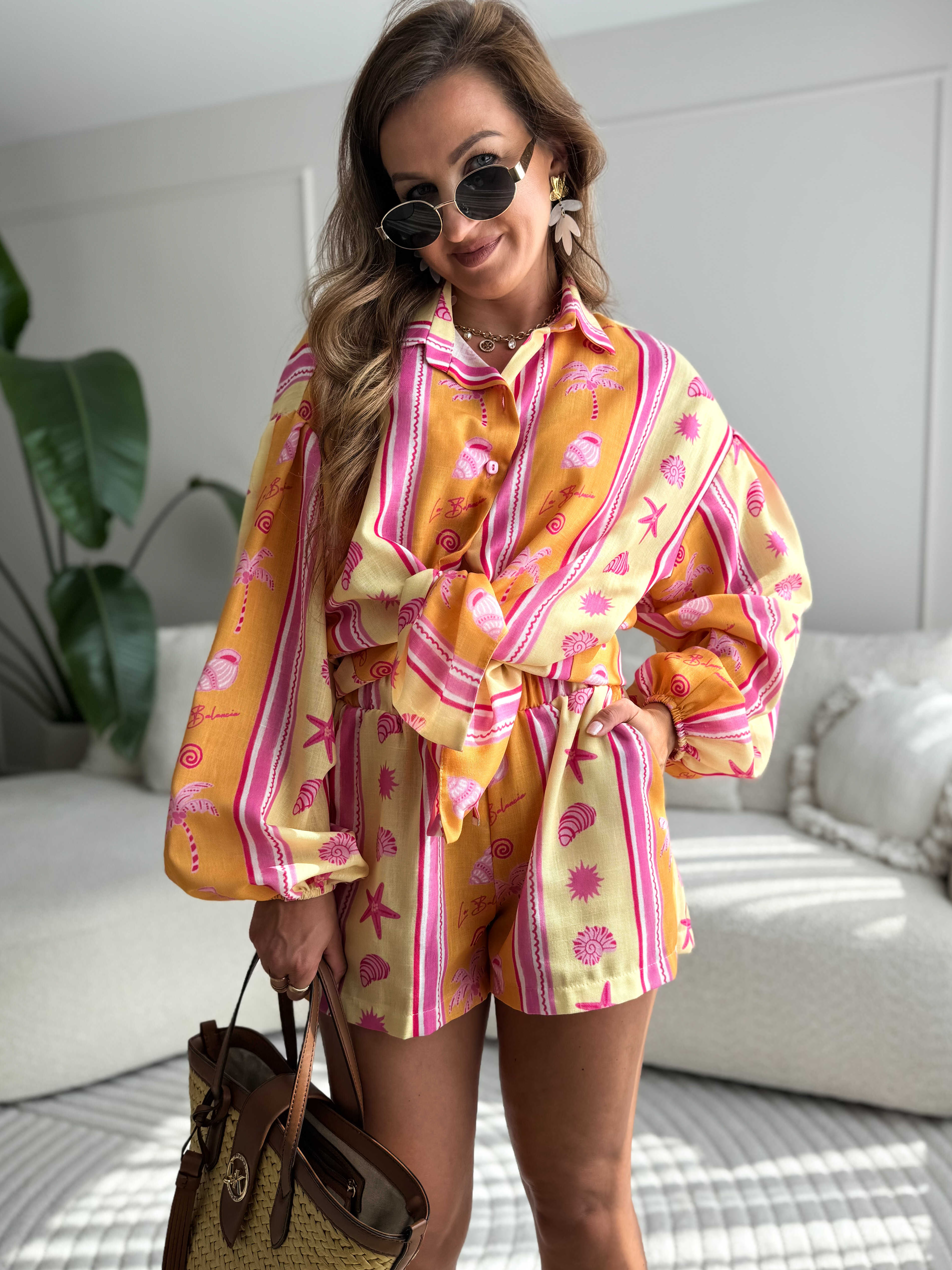 Mia Linen Set Orange