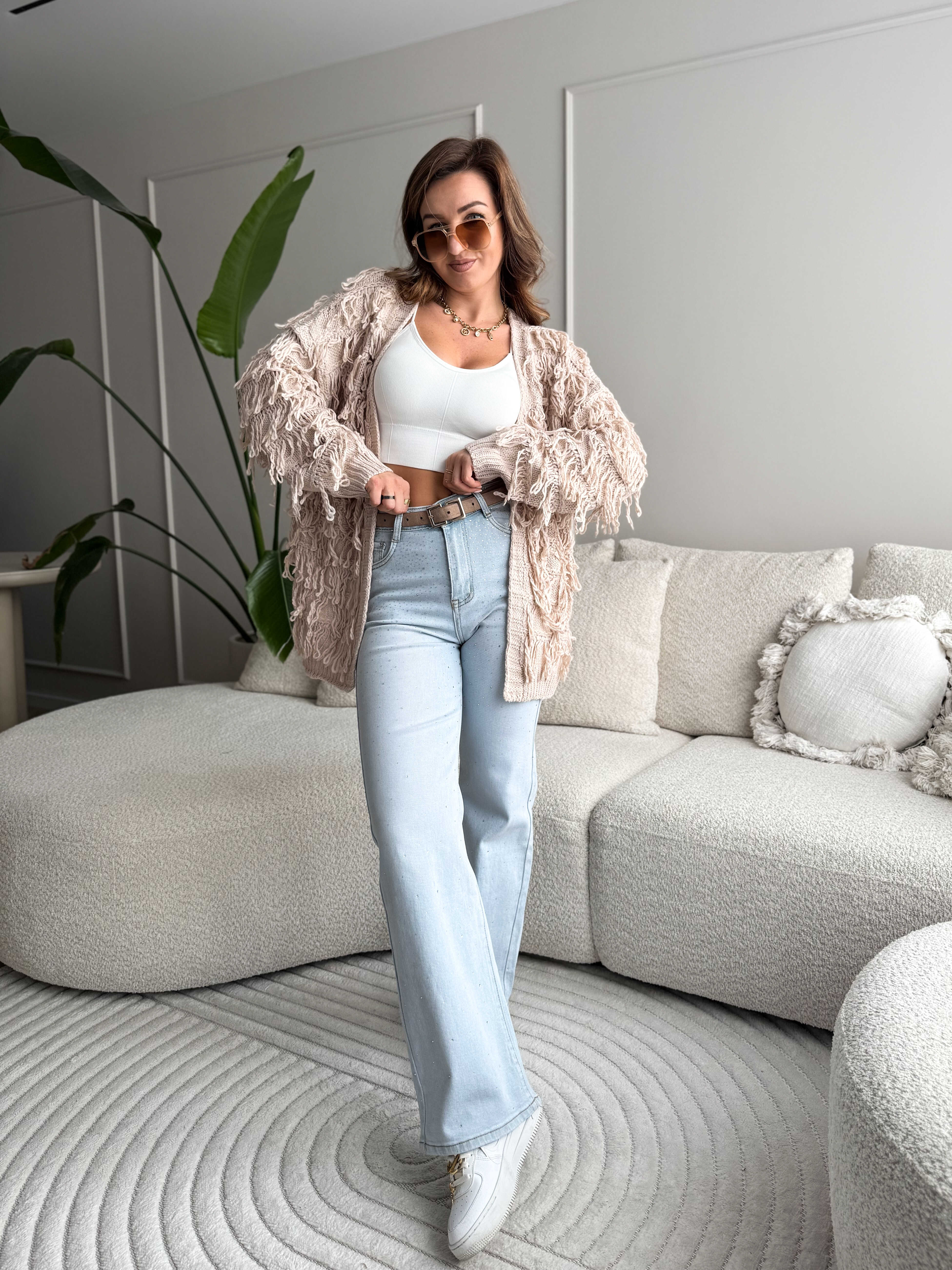 Milan cardigan light pink