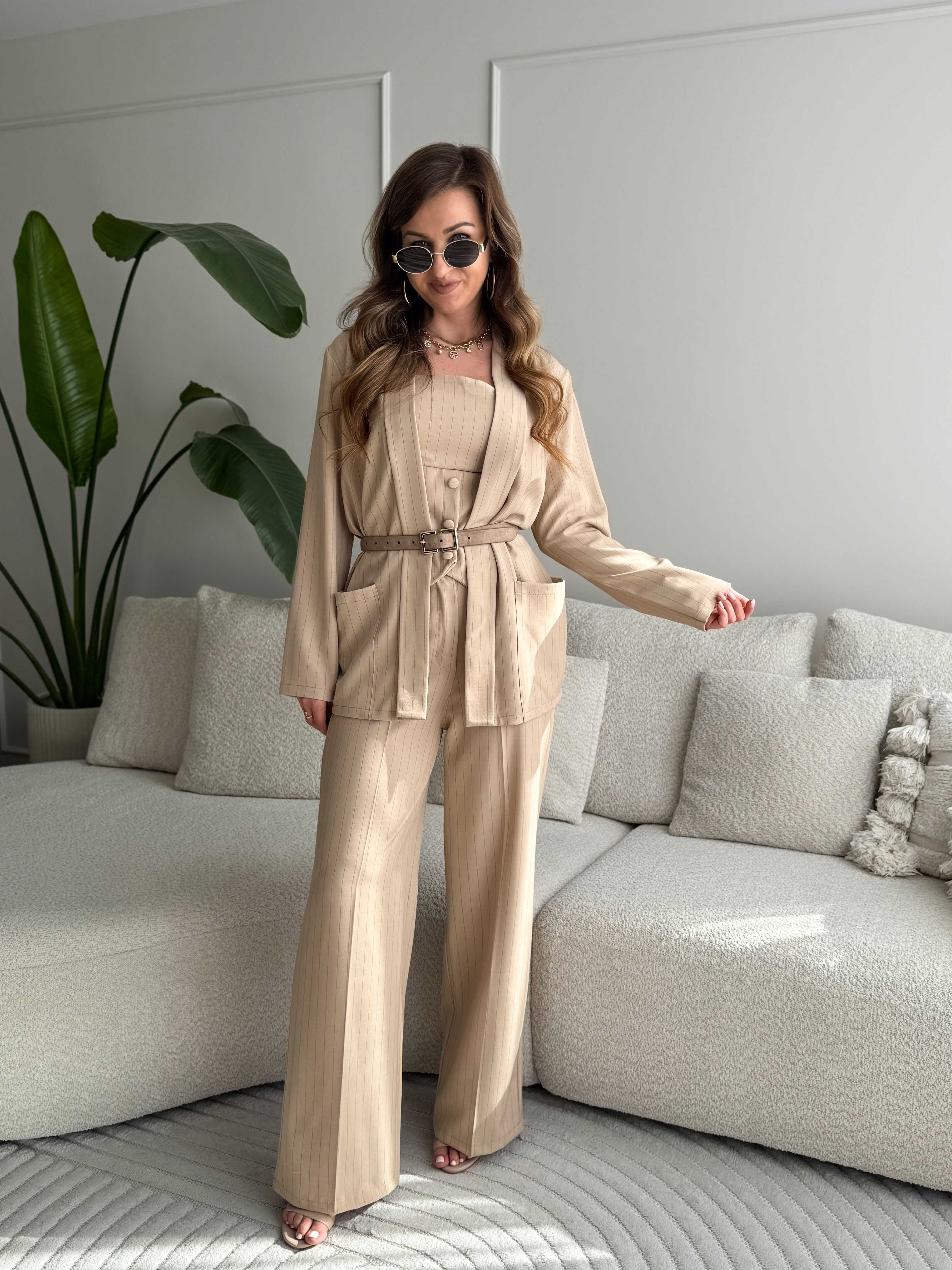 Caro elegante 3-delige set beige
