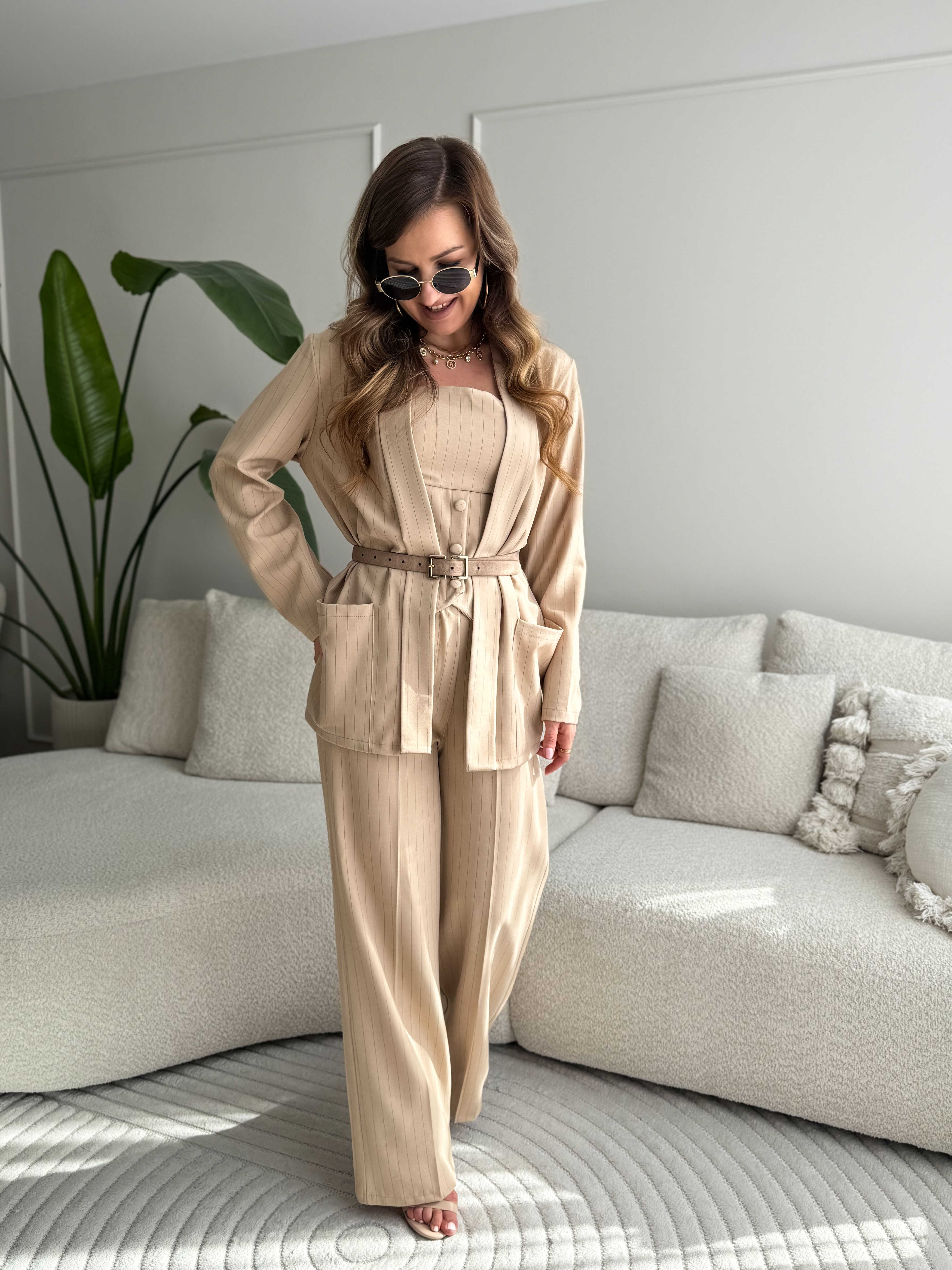 Caro elegante 3-delige set beige