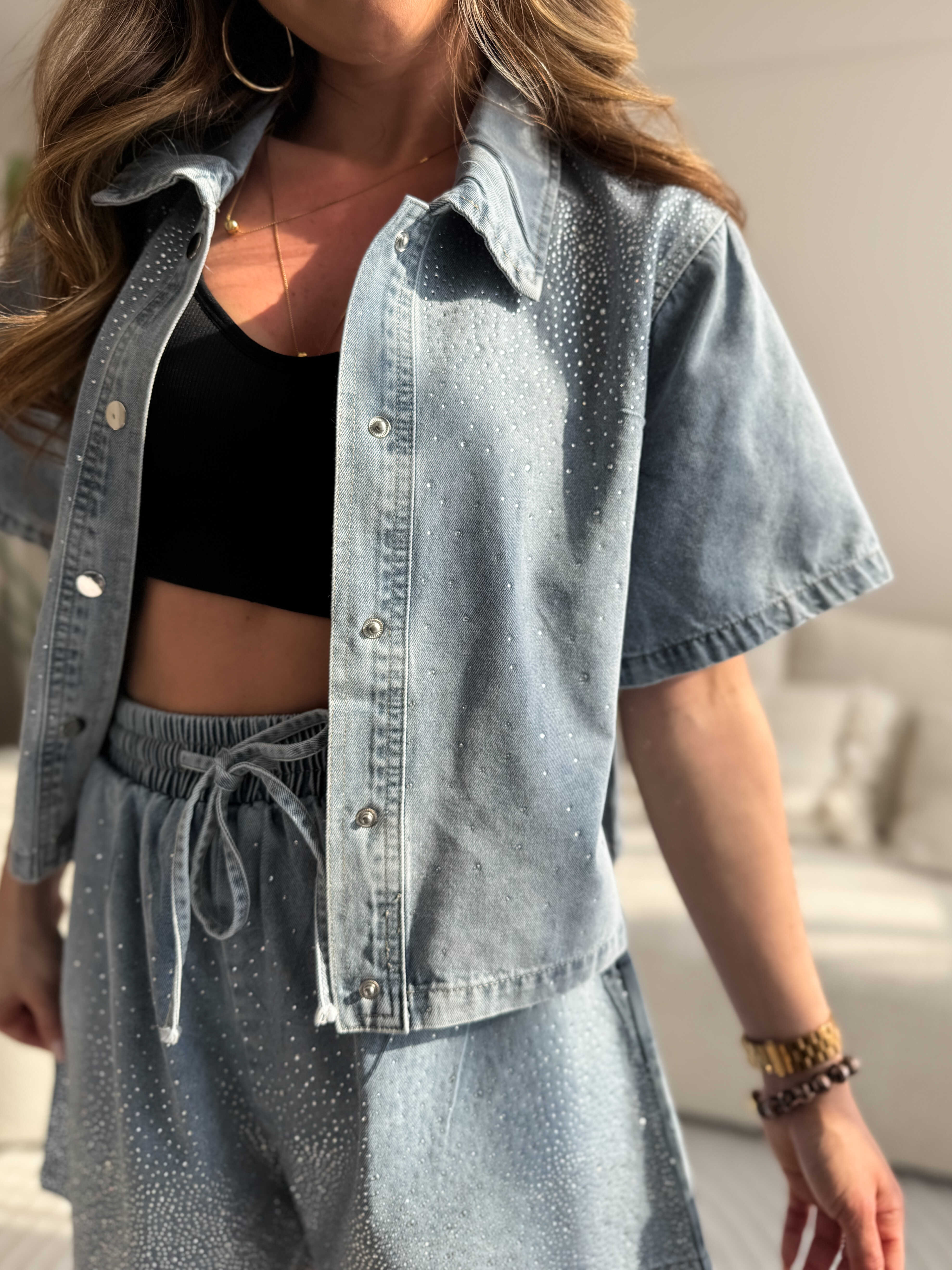 Crystal Denim Set