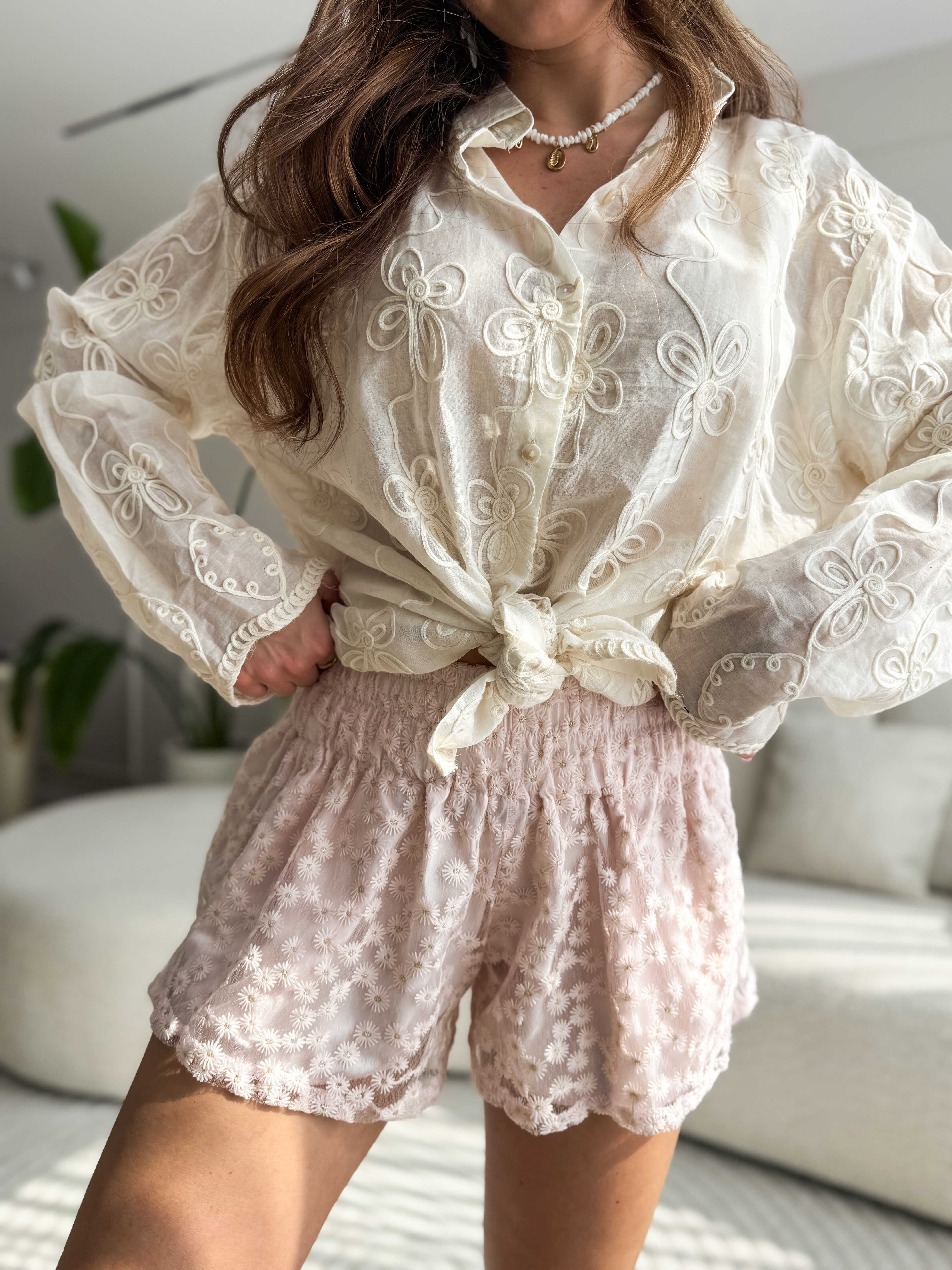 Nessy Shorts Pink/Gold