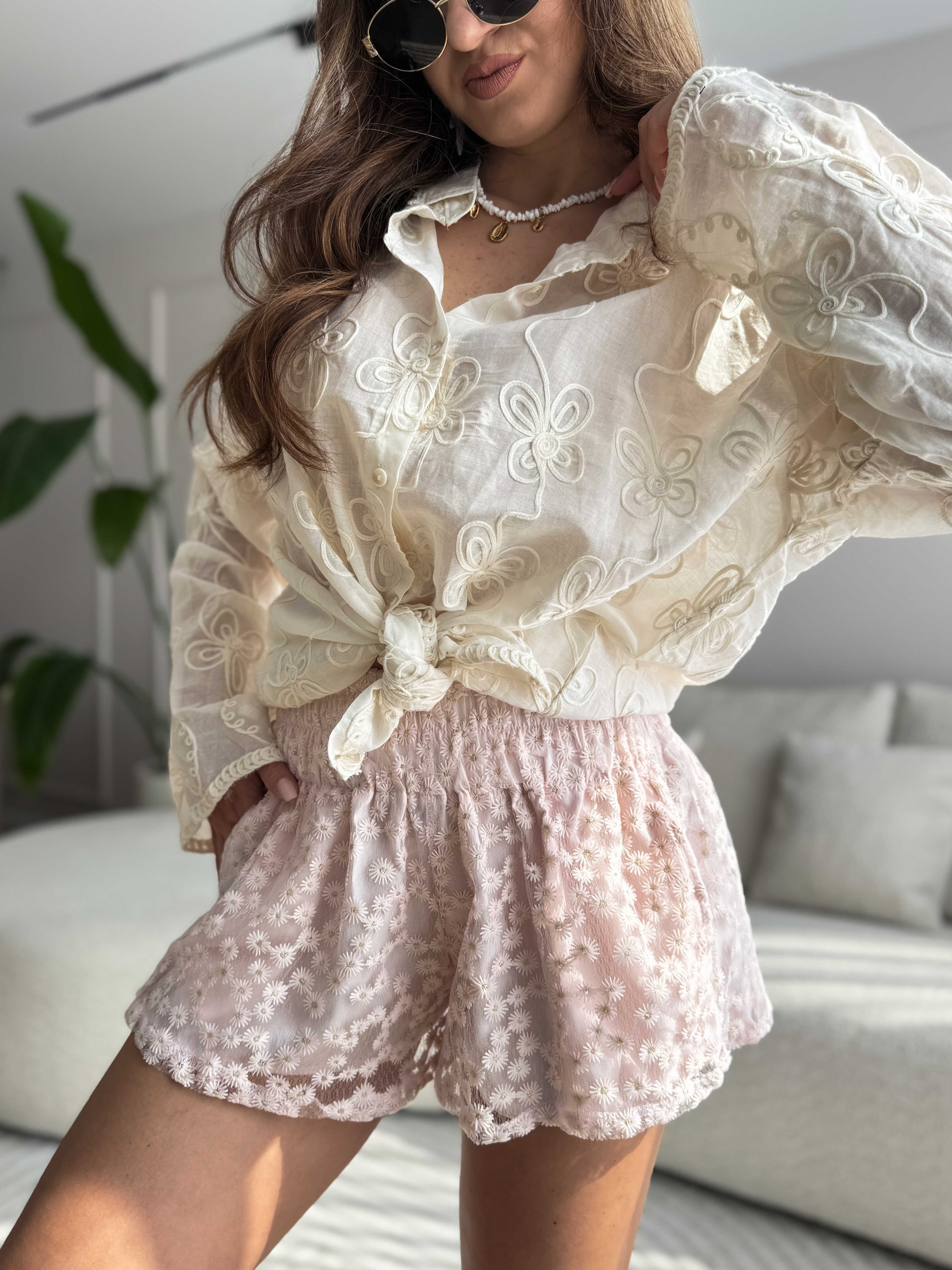 Nessy Shorts Pink/Gold