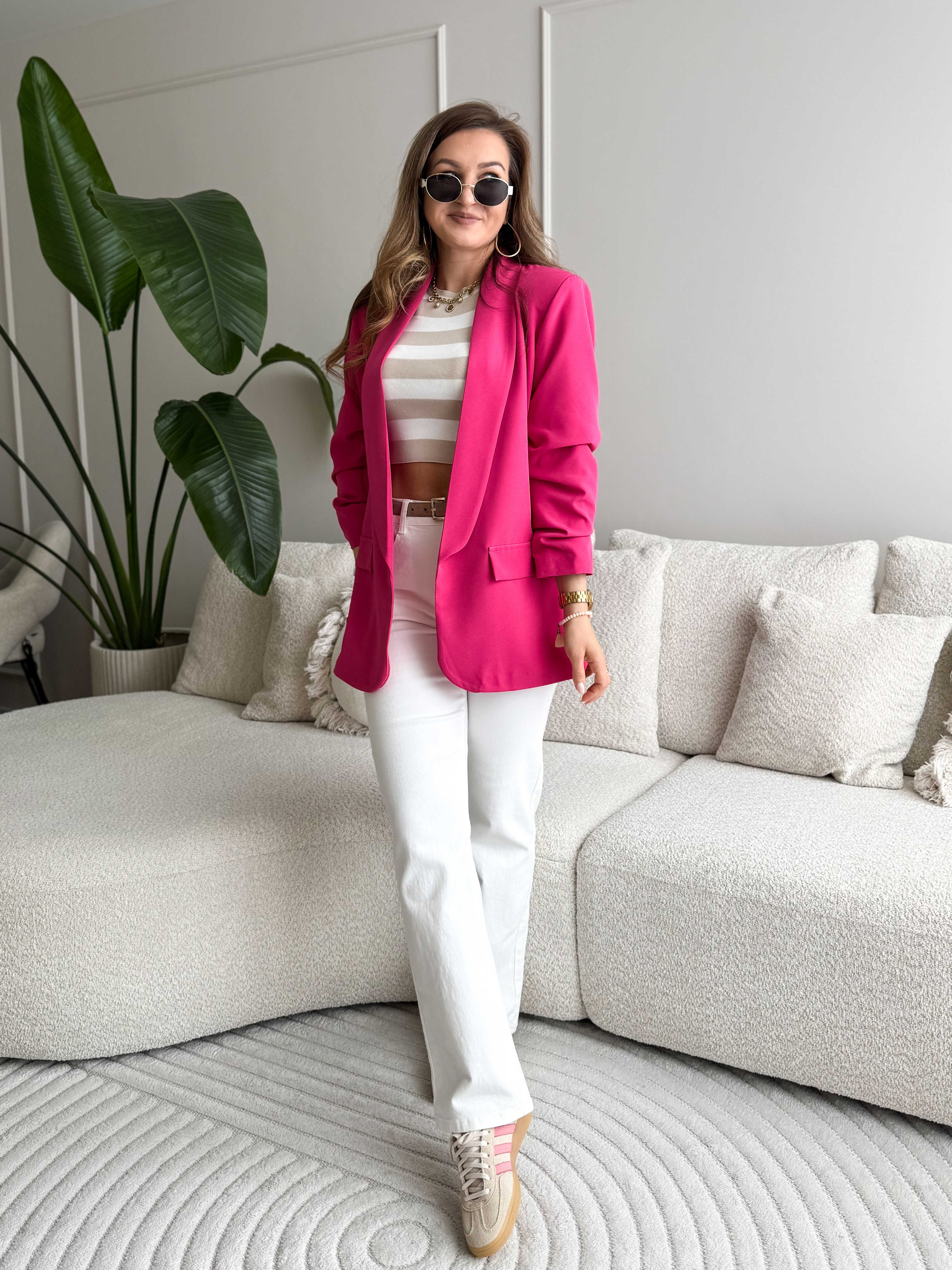 Willa Blazer Dark Pink