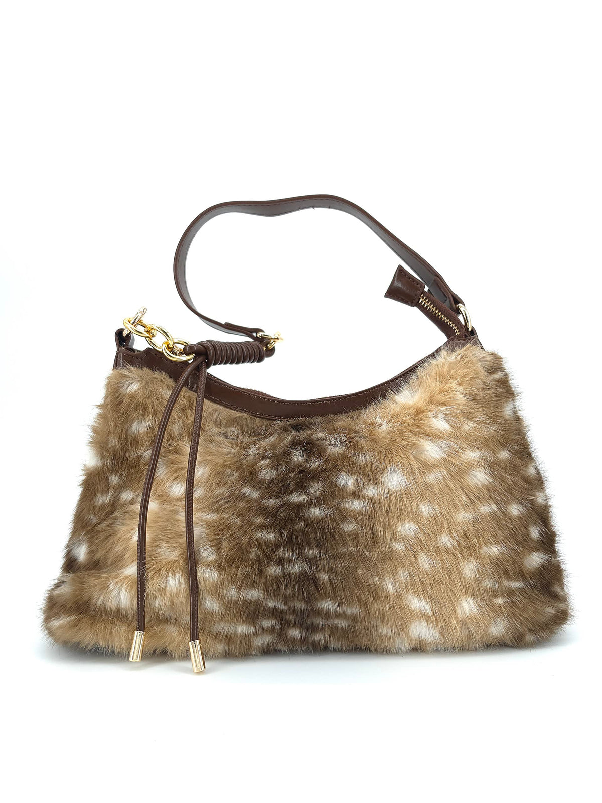 Bambi Faux Fur Bag Brown