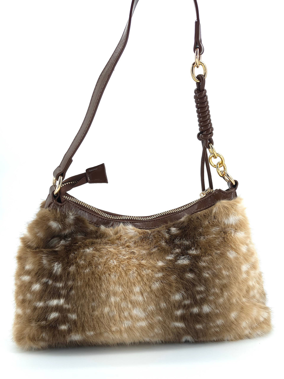 Bambi Faux Fur Bag Brown