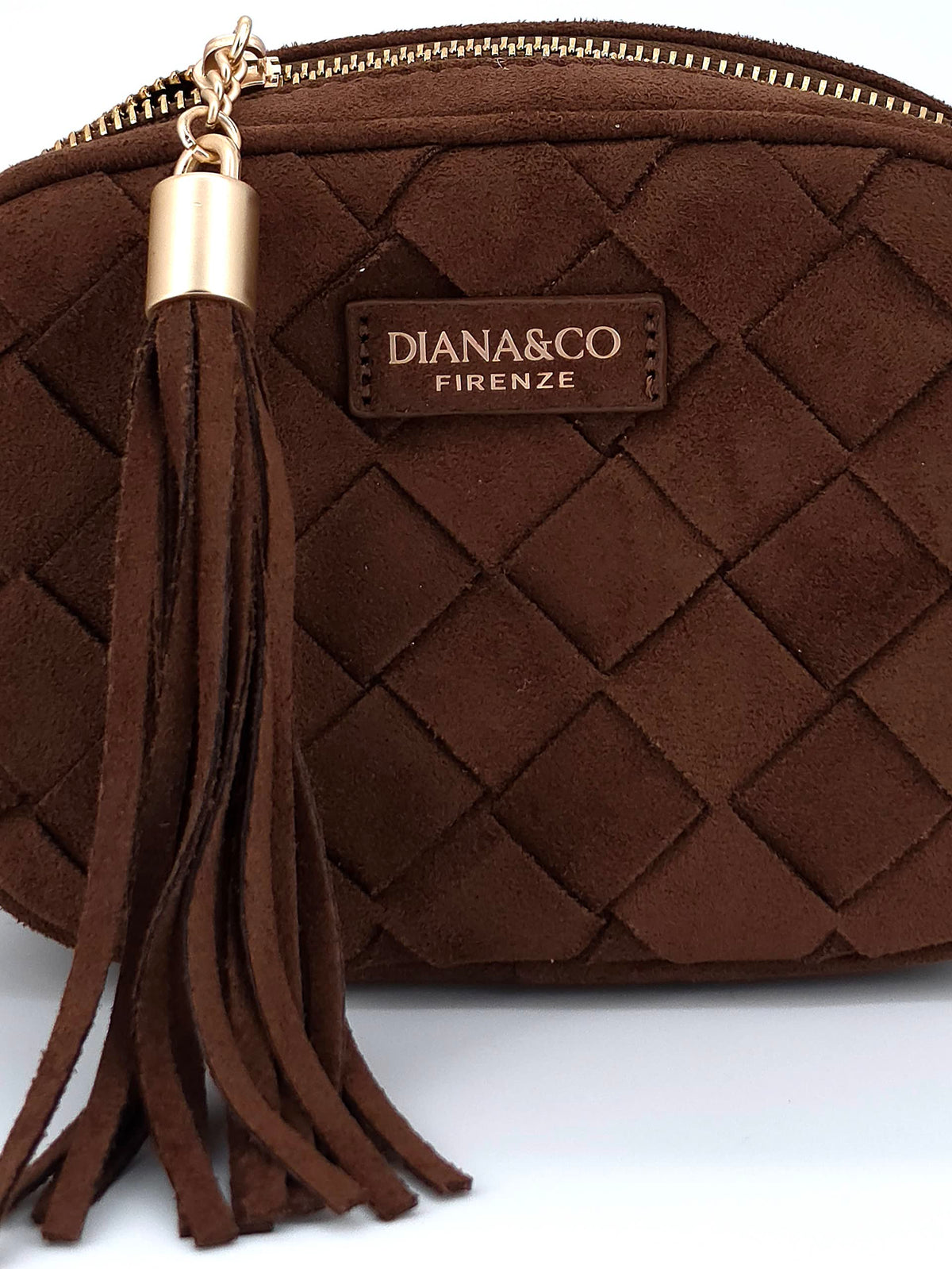 Mila Suede Crossbody Bag Carmel