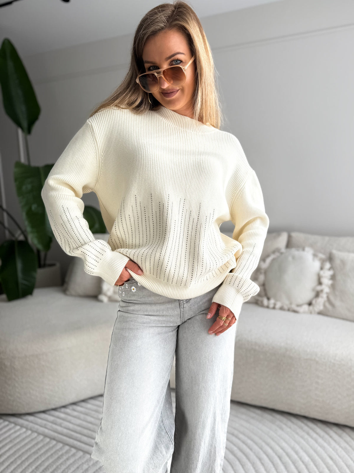 Elise Crystal Sweater Viscose