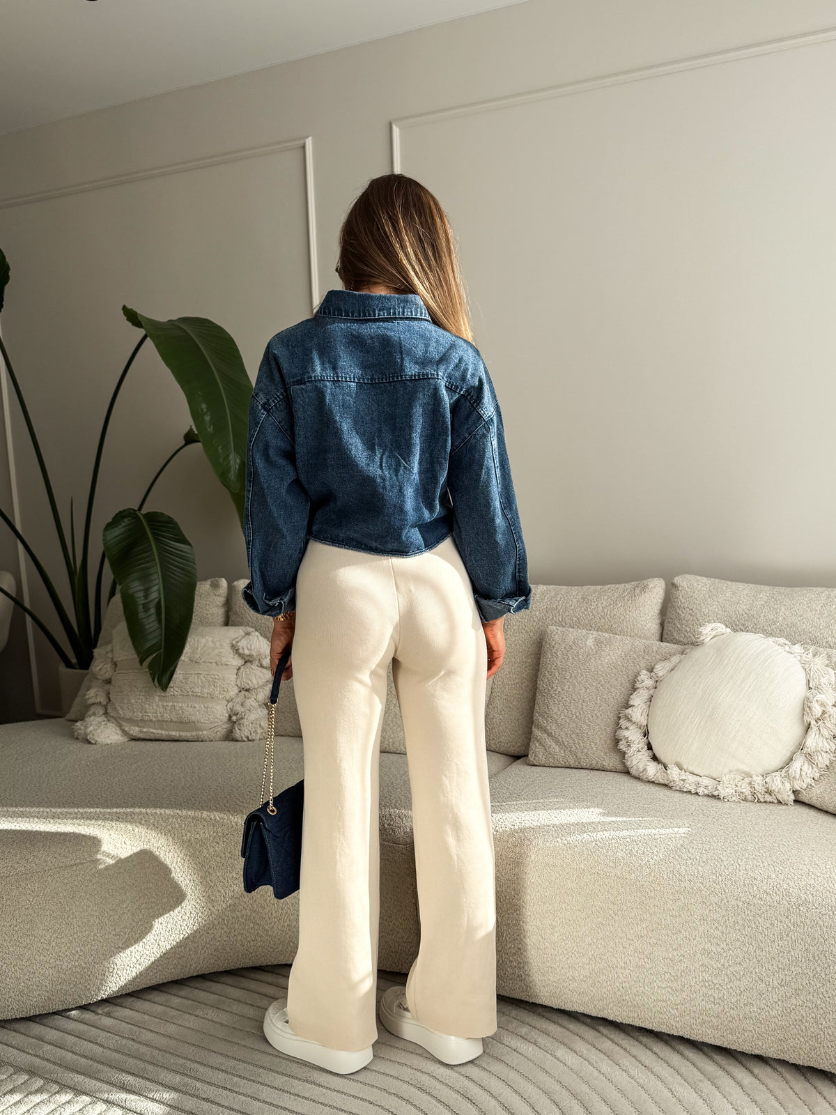 Mia Crystal Denim Shirt