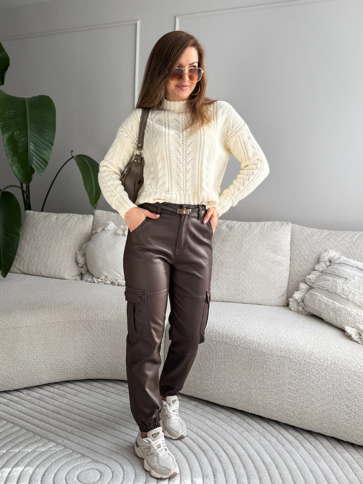 Mila Cargo Pants Brwon