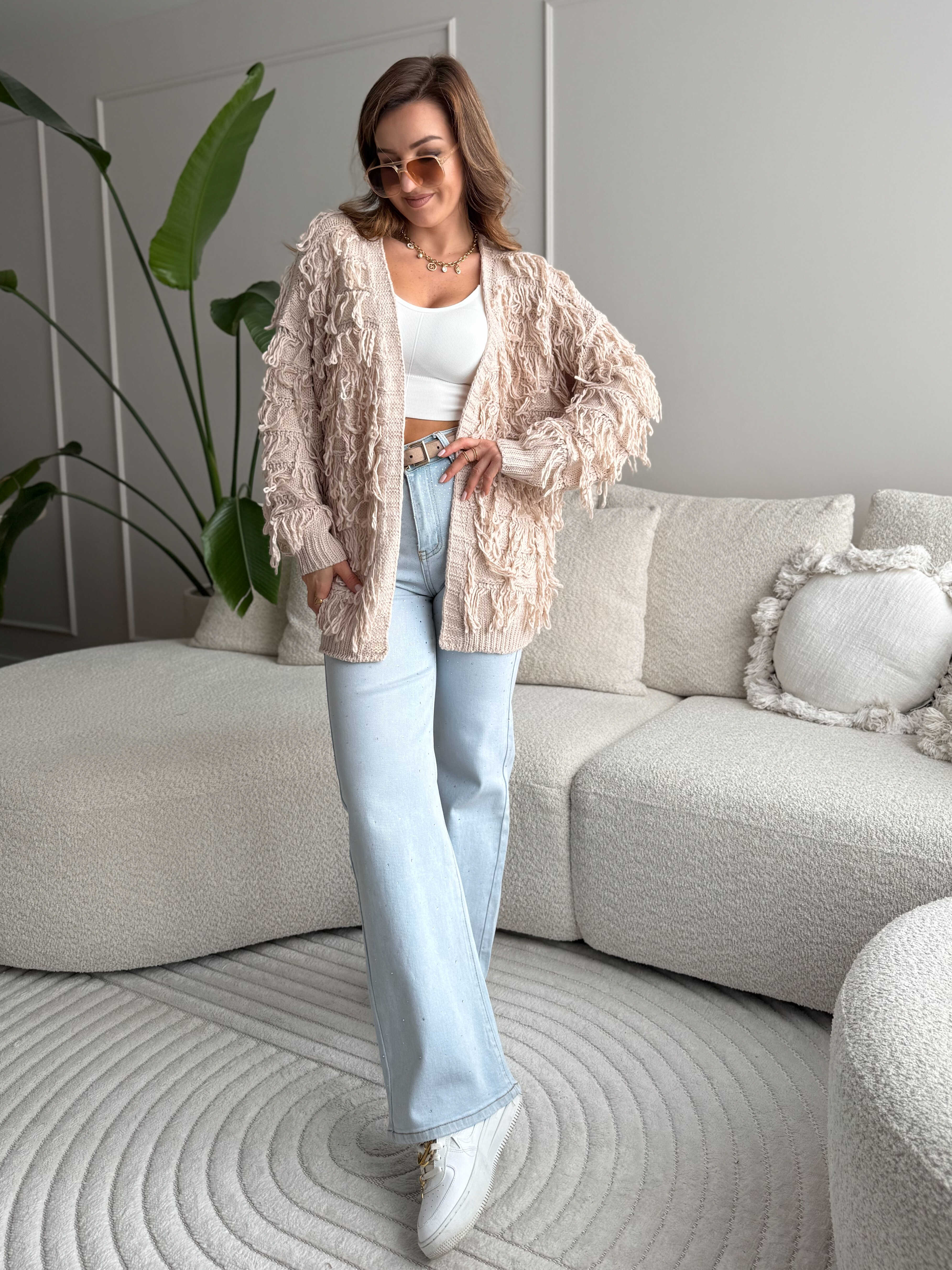 Milan cardigan light pink