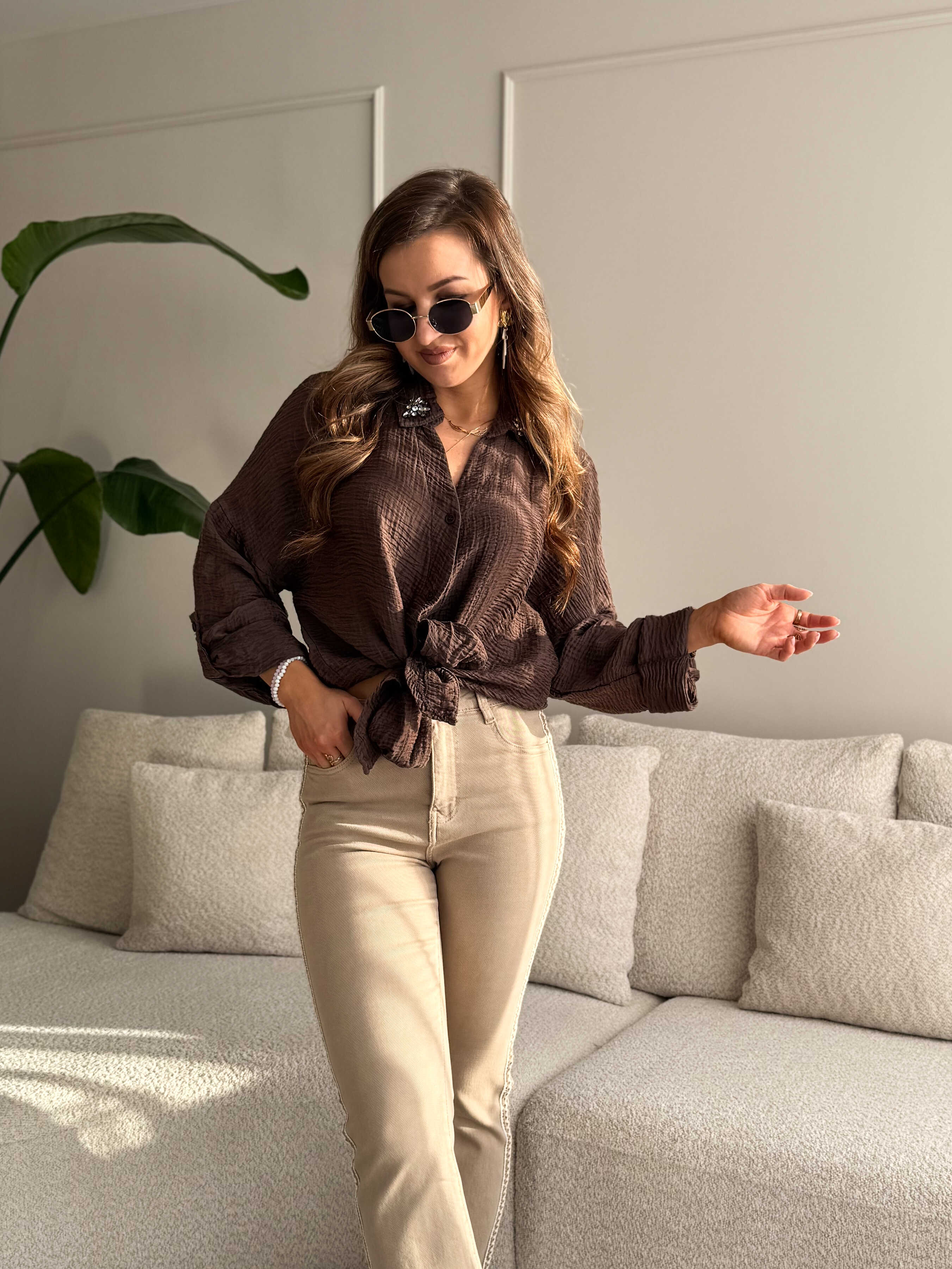 Sarah Blouse Choco