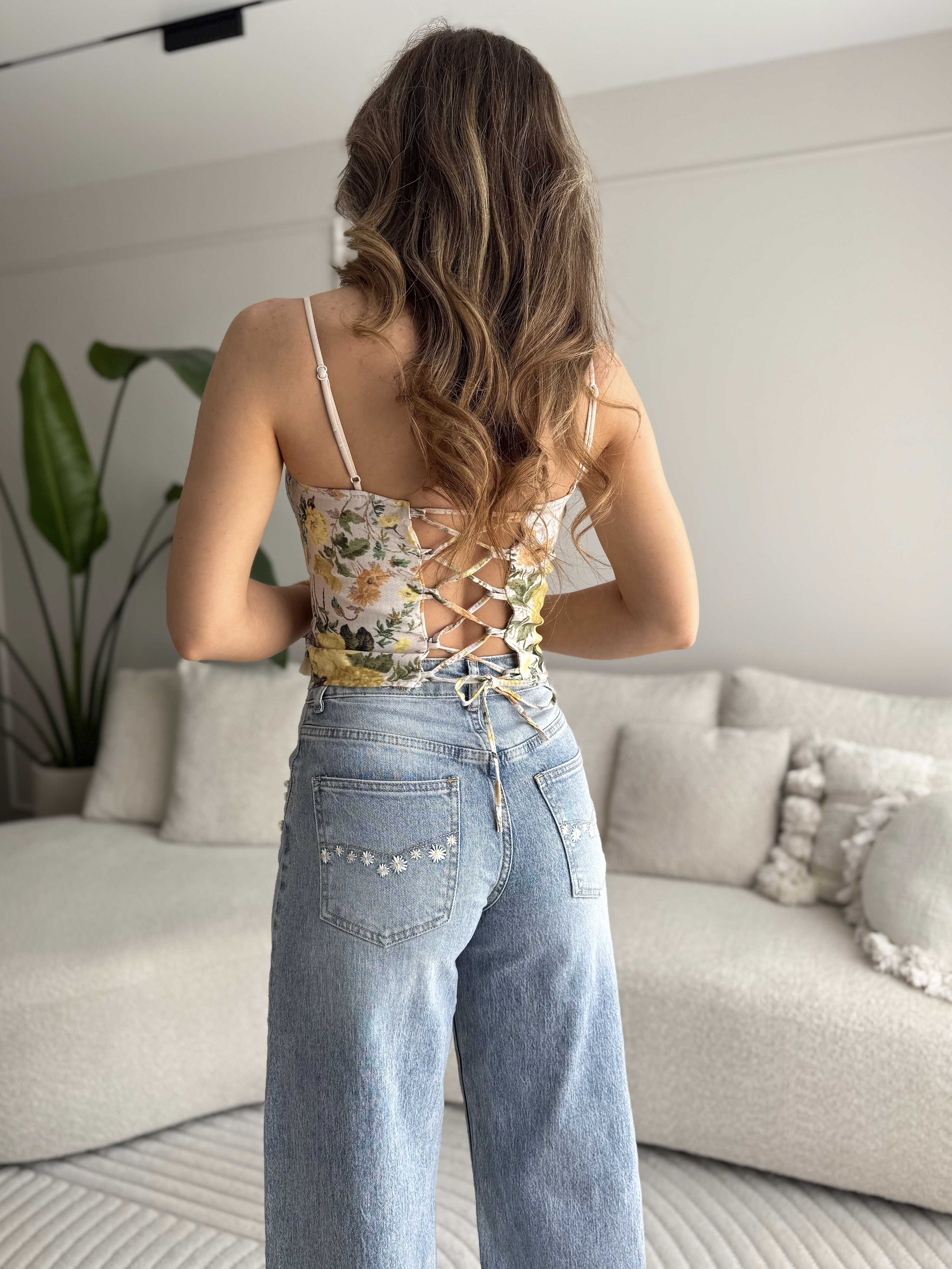 Nina Top Flowers yellow