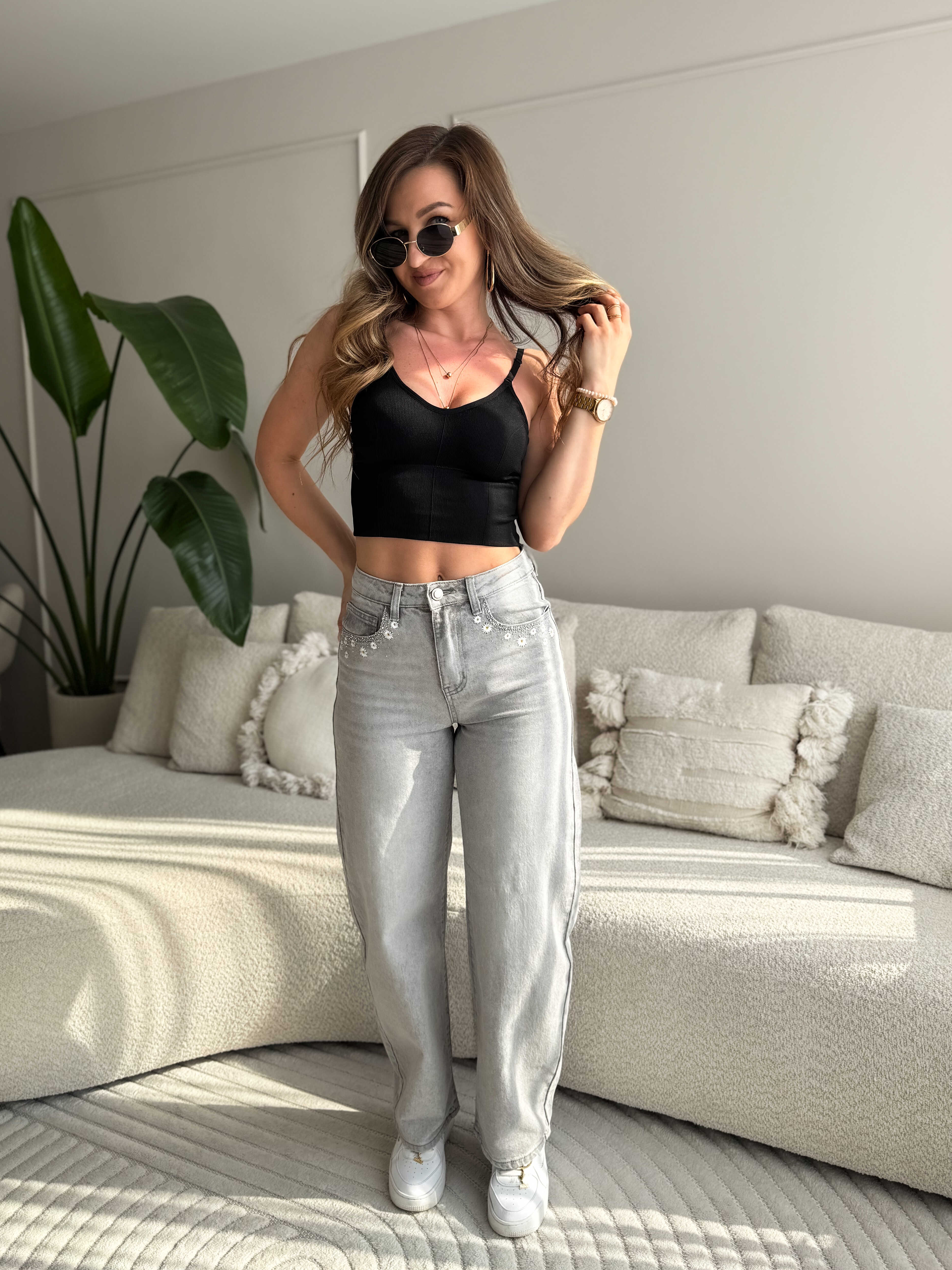 Push-up top black