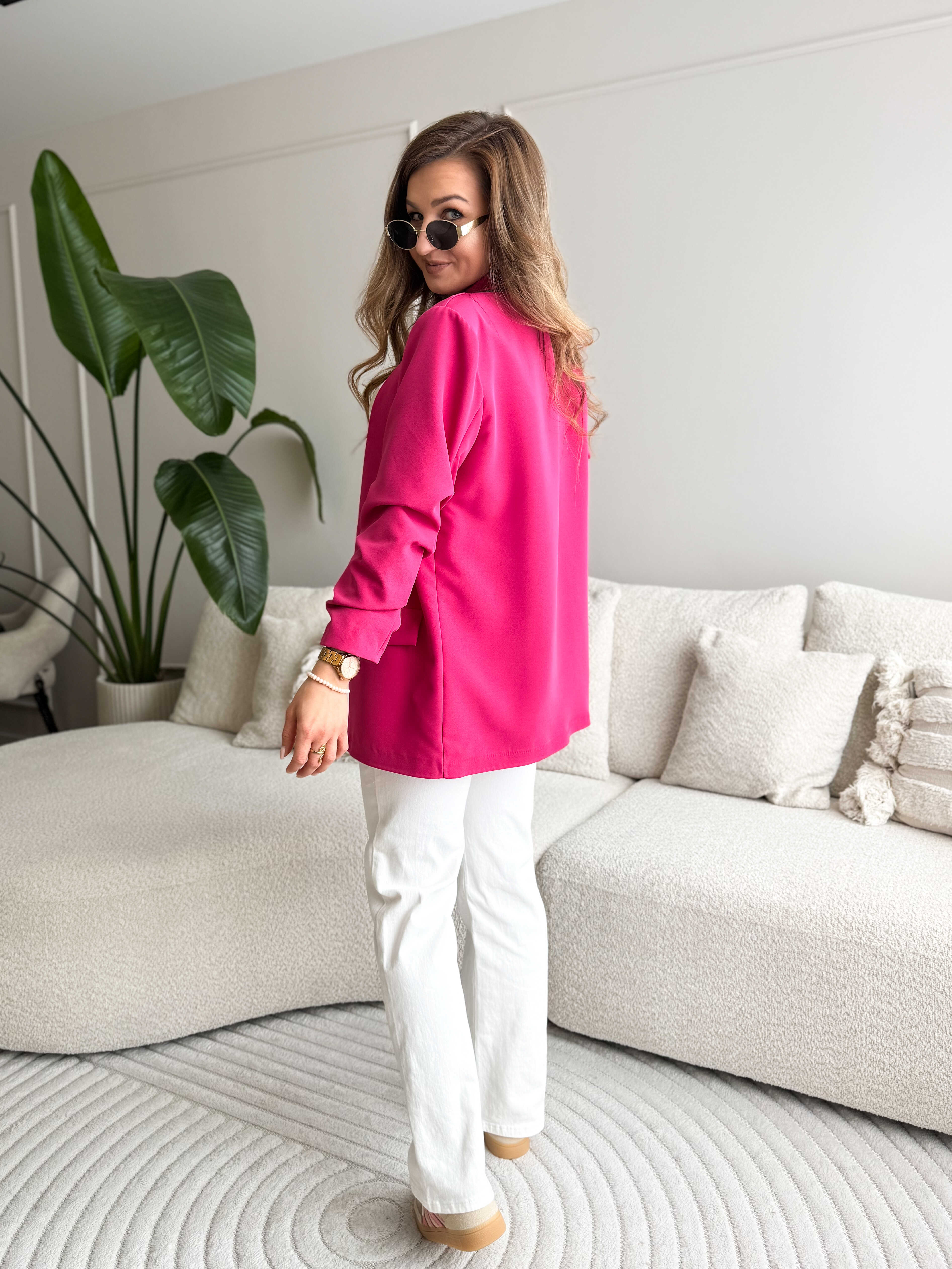 Willa Blazer Dark Pink