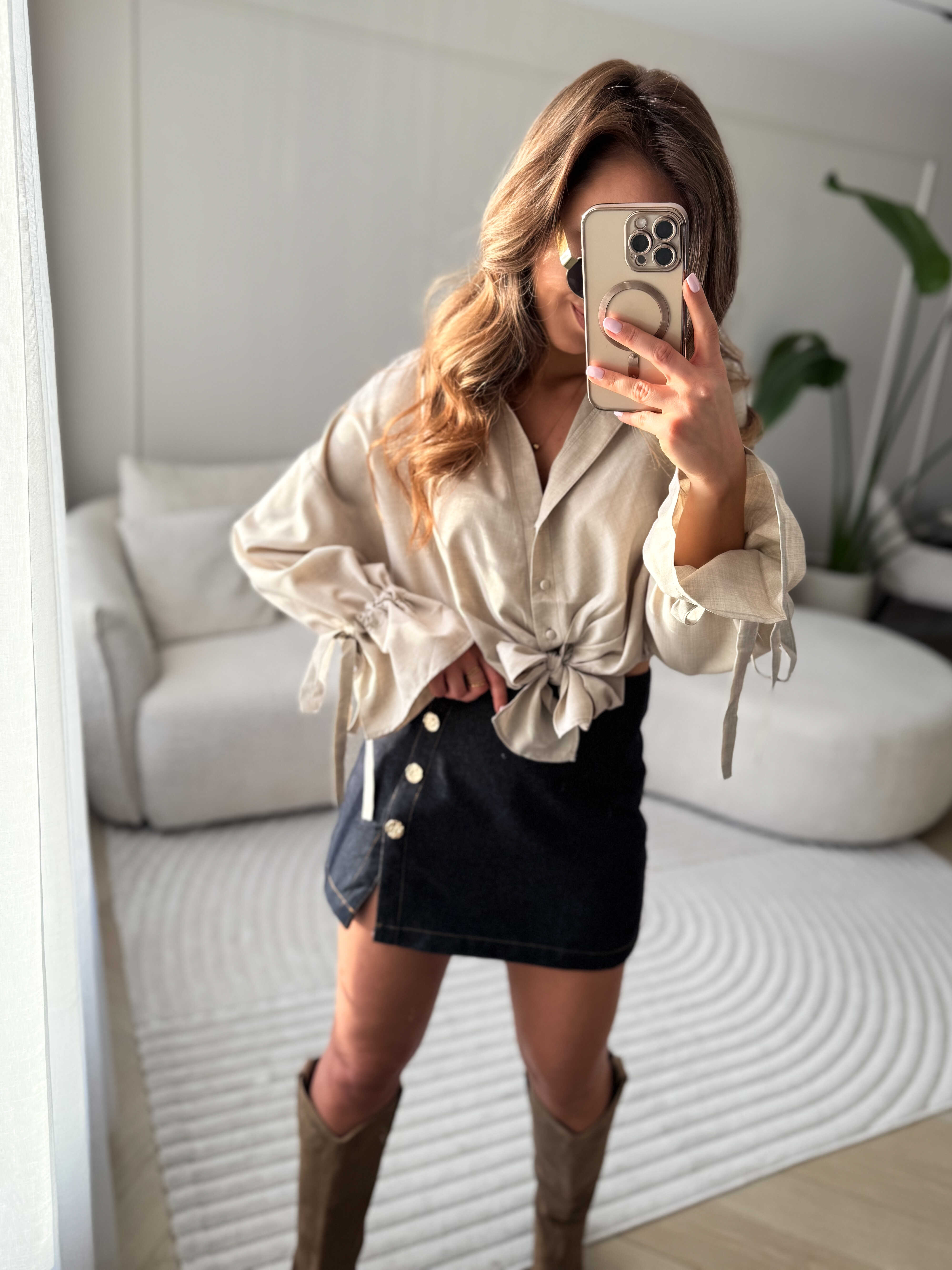 Zoe Skort Dark Jeans